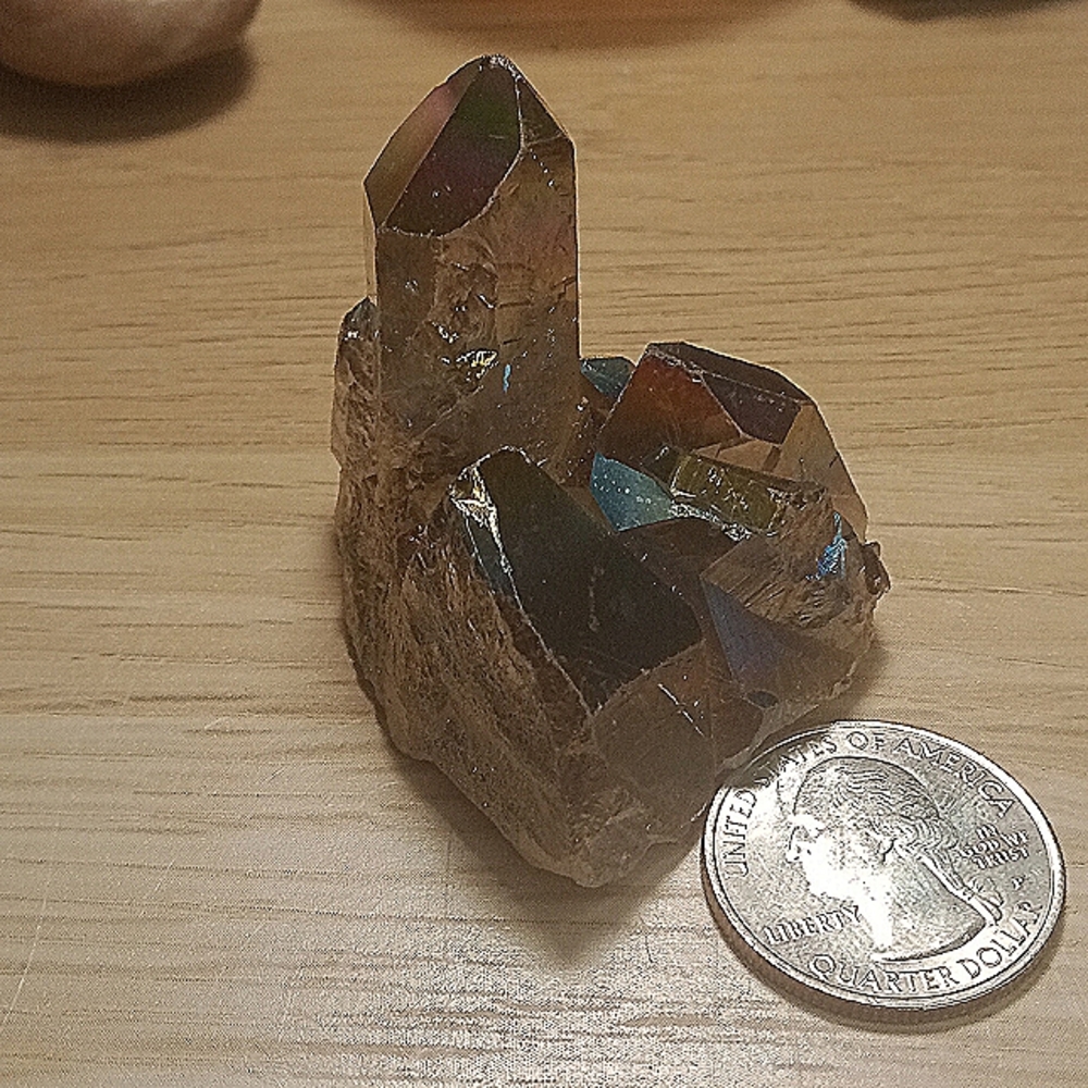 Authentic Angel Aura Clear Quartz Cluster - Picture 6 of 6